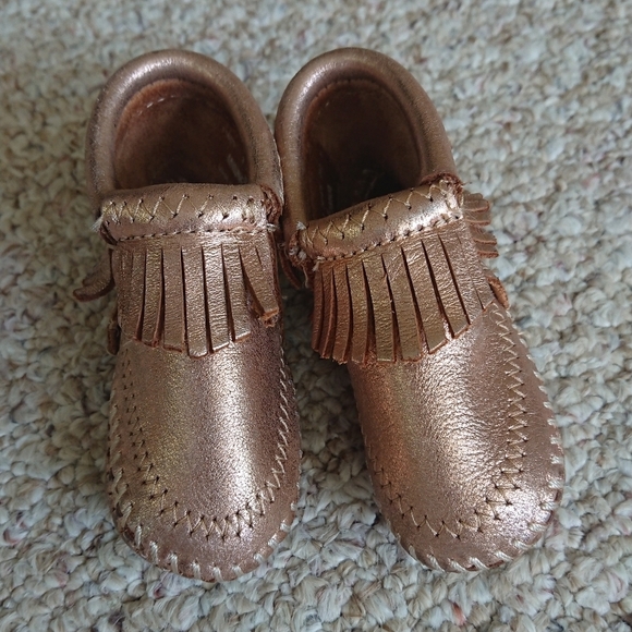 Minnetonka Infant Alex Moccasins size Infant 3 - Picture 4 of 10